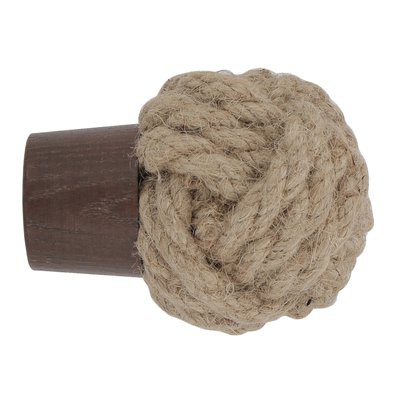 Embout de tringle en corde et frêne à visser D28 MOBOIS