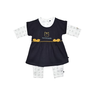 Robe bebe + combinaison feroe SUCRE D'ORGE