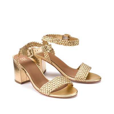 Sandales cuir tressé femme top
