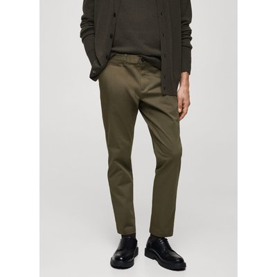 Pantalon chino serré cheville hot sale