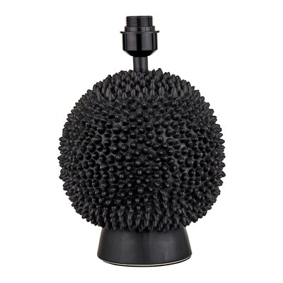 Black Ceramic Sea Urchin Table Lamp Base SO'HOME