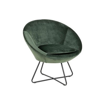 Fauteuil moderne en velours et métal - SCOTT HELLIN, DEPUIS 1862