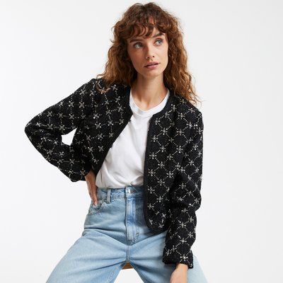Veste courte, coupe droite brodé LA REDOUTE COLLECTIONS