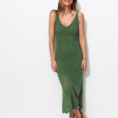 Robe longue en maille filet PROMOD