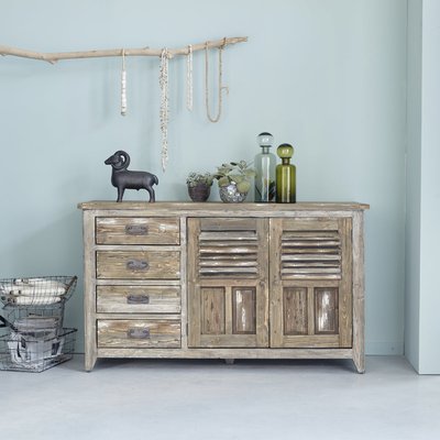 Buffet en bois recyclé massif 140 cm  VICTOR BERAH GETAH