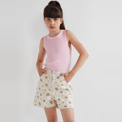 Short imprimé en coton twill MONOPRIX