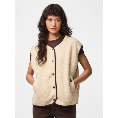 Gilet sans manches en sherpa PIECES