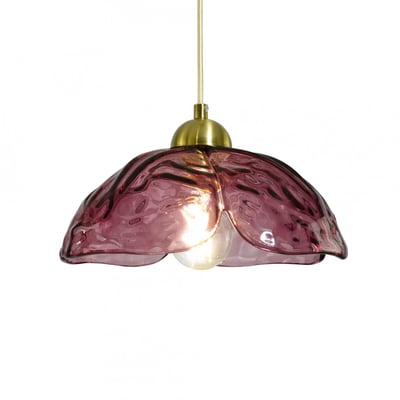Suspension en verre et métal, KLOVER C-CREATION