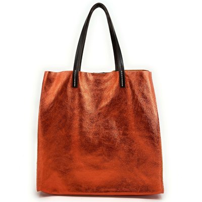 Sac à main en cuir italien SILVER OH MY BAG