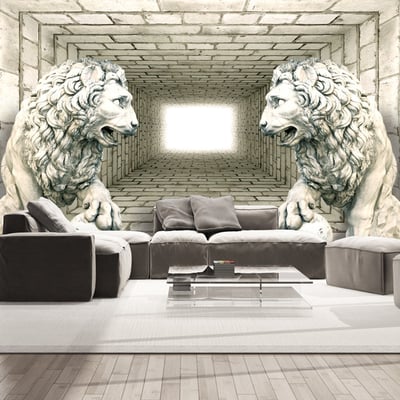 Papier peint intissé panoramique Chamber of lions EDEN