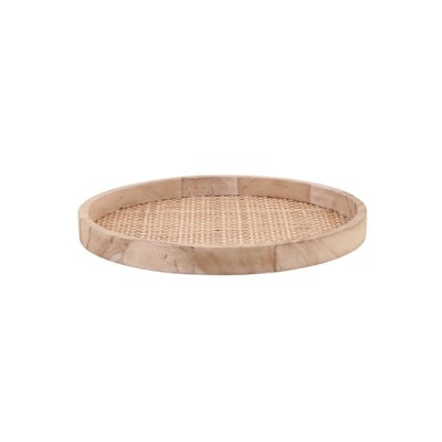 Plateau rond en cannage 24cm ORNAMI