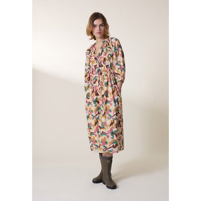 ROUDY midi graphic print dress LEON & HARPER