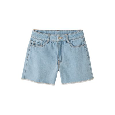 Bermuda en jean poche en crochet au dos VERTBAUDET