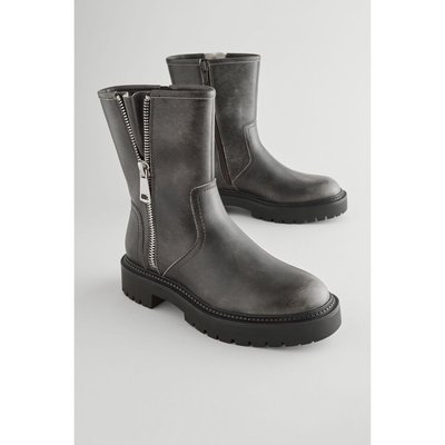 Bottines de motard zippées NEXT