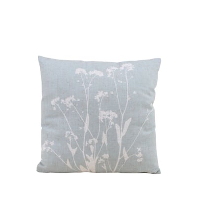 Coussin avec lin imprimé nature 40x40cm ORNAMI