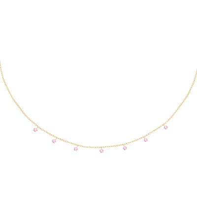 Collier en argent 925, zircons, SILVER LA PETITE STORY