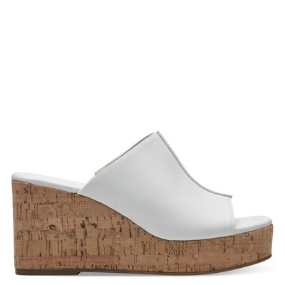 Mule blanche talon carre La Redoute