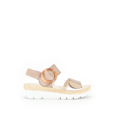 Sandales en cuir à talon compensé GABOR
