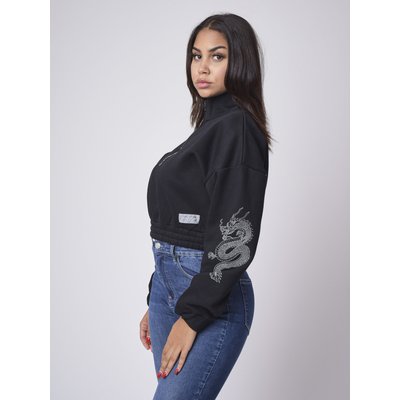 Sweater col montant zippé dragons PROJECT X