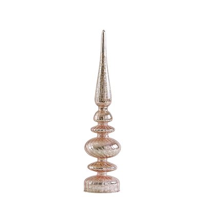Ornement mercurisé lumineux rose - Petit modèle MATHILDE M