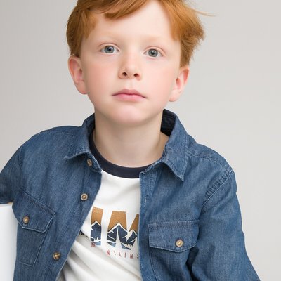 Denim Shirt, 3-12 Years LA REDOUTE COLLECTIONS
