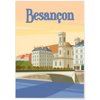 Affiche ville Besançon L'AFFICHERIE