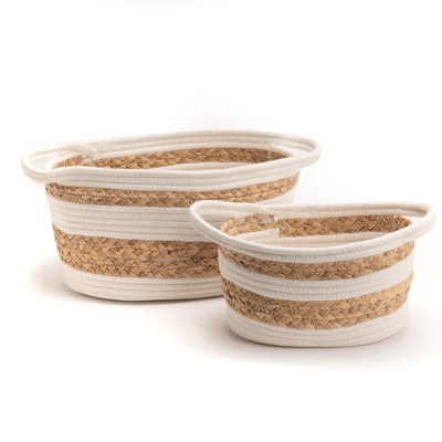 Set de 2 paniers bas grandeur nature AMADEUS
