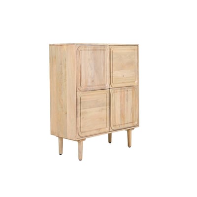 Buffet haut en bois de manguier clair VIVIENNE MADE IN MEUBLES 