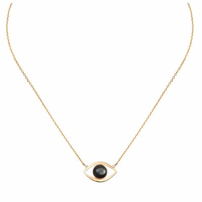 Collier eros grand modele nacre grise CAROLINE NAJMAN