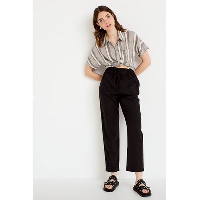 Pantalon large 7/8ème taille haute CACHE CACHE