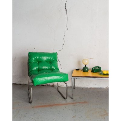 Chaise verte Gillis Lundgren Diana N°376 - Bon état DEBONGOUT