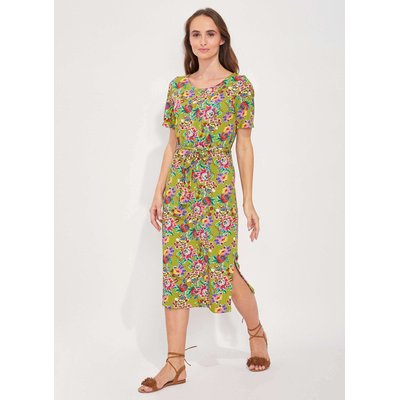 Robe midi imprimée en coton bio TARANGA LA FIANCÉE