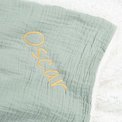 Couverture bébé gaze coton personnalisé Kumla LA REDOUTE INTERIEURS