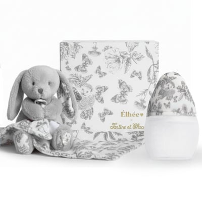 Coffret Biberon et doudou ÉLHÉE