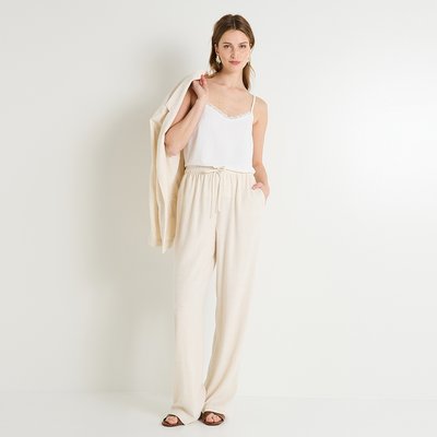 Pantalon large en lin mélangé GRAIN DE MALICE