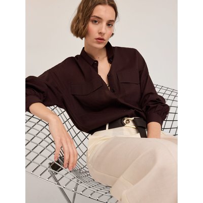 Chemise oversize en mousseline de coton MOTIVI