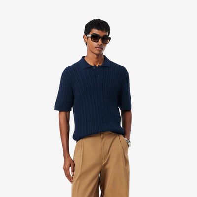 Polo maille torsadée coton classic fit LACOSTE