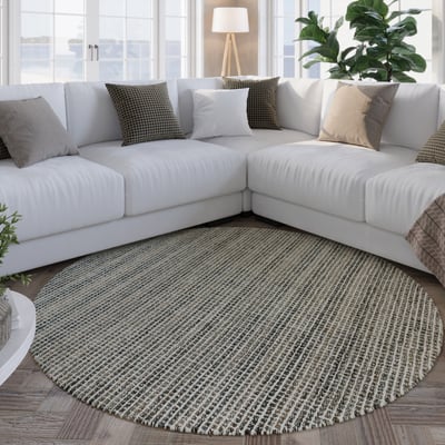 Tapis rond minimaliste à maille fine ,  Hamptons FOURTEEN WECON HOME