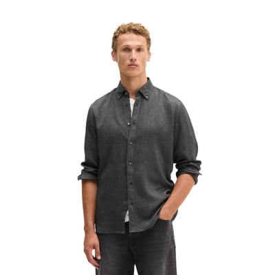 Chemise coupe classique en coton biologique et TENCEL™ Lyocell MARC O'POLO