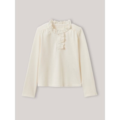 T-shirt col montant brodé en coton biologique CYRILLUS