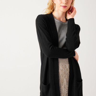 Long gilet en maille fine PROMOD
