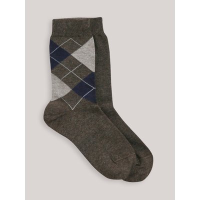 Lot de 2 chaussettes intarsia et unie CYRILLUS