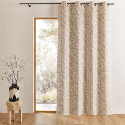 Rideau occultant en jacquard à motif géométrique HOME MAISON