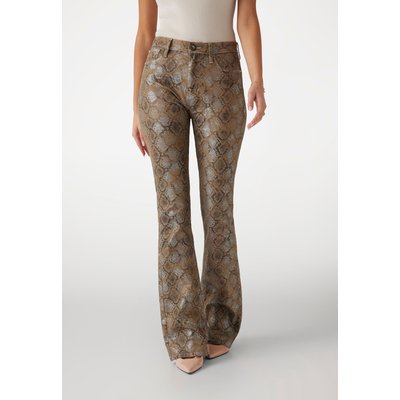 Pantalon Évasé Sexy À Imprimé Animalier GUESS