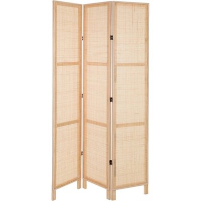 Paravent en bois et bambou naturel ambiance chaleureuse RECOLLECTION