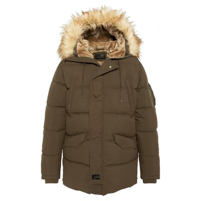 Parka à capuche avec imitation fourrure amovible SCHOTT