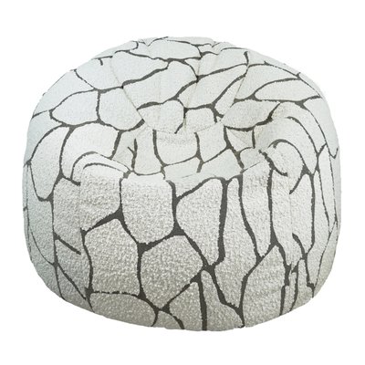 Pouf en laine bouclée, déhoussable MX HOME