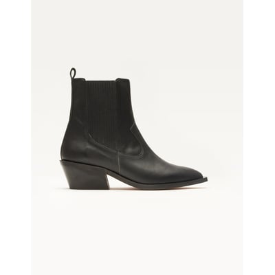 Bottines FUGA Tout Cuir Noir - Taille 37 FR - Super état - Talon Haut