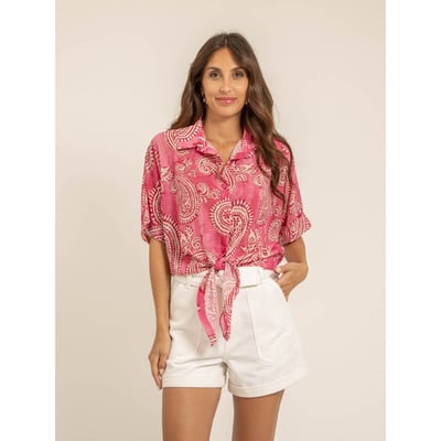 Chemise Manches Courtes Motifs Opilina DONA LISA
