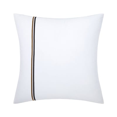 Taie d'oreiller en satin de coton vert, B LINEA BOSS HOME